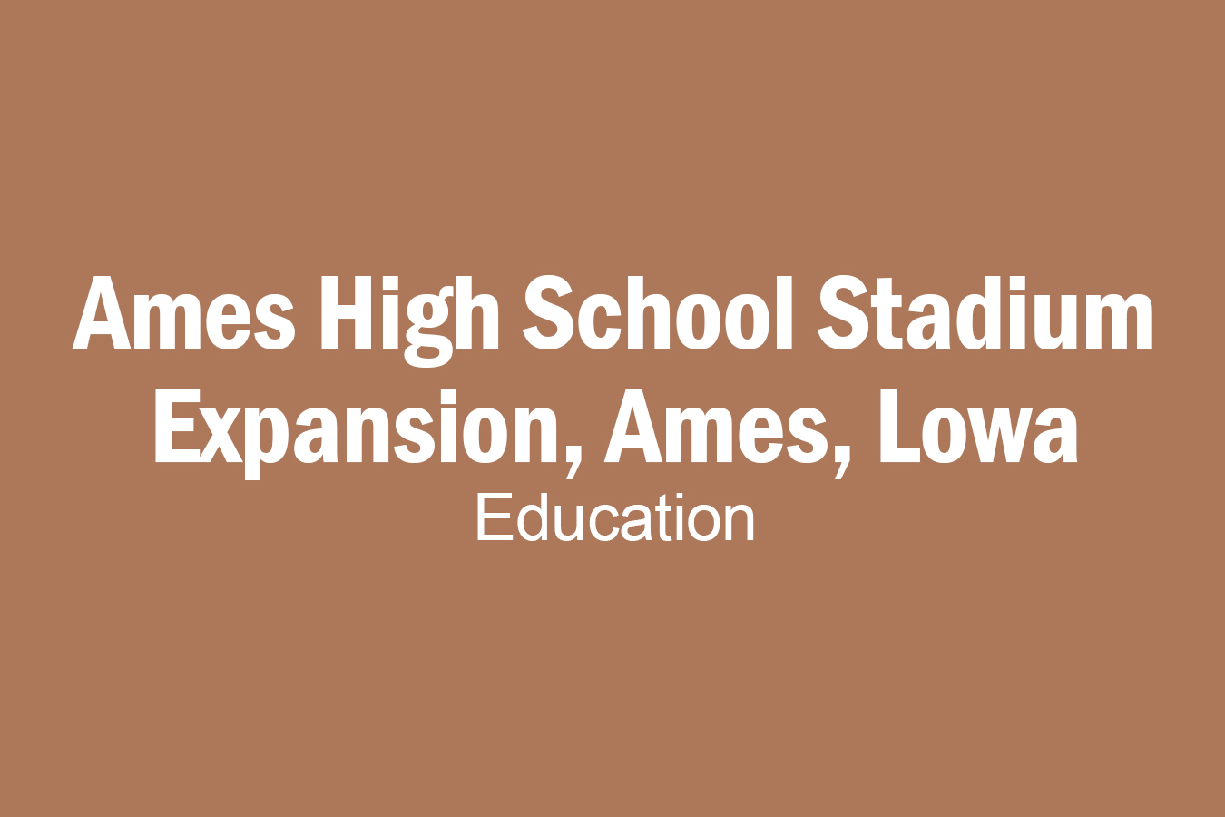 Ames High School Stadium Expansion Ames Iowa Pro Commercial Llc