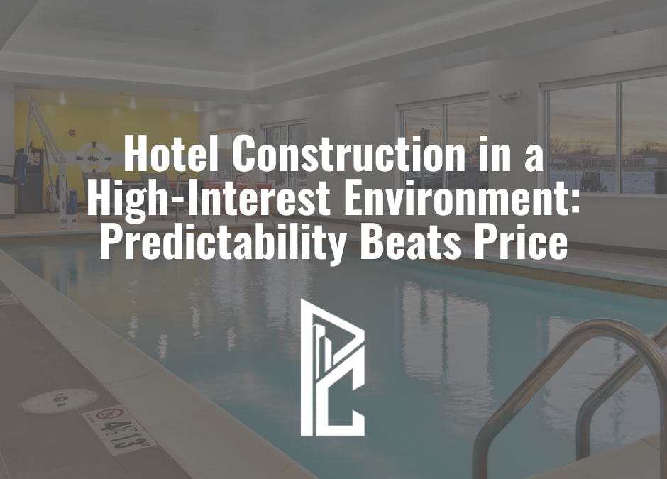 Hotel Construction in a High-Interest Environment: Predictability Beats Price